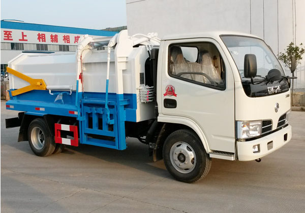 東風銳鈴5方側裝掛桶式垃圾車
